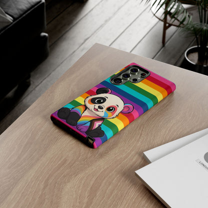 "PrideCub" – Progress + Rainbow Pride Panda Android Tough Phone Case