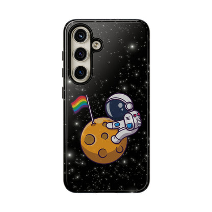 "Cosmic Queer" LGBTQIA+ Android Astronaut Tough Phone Case