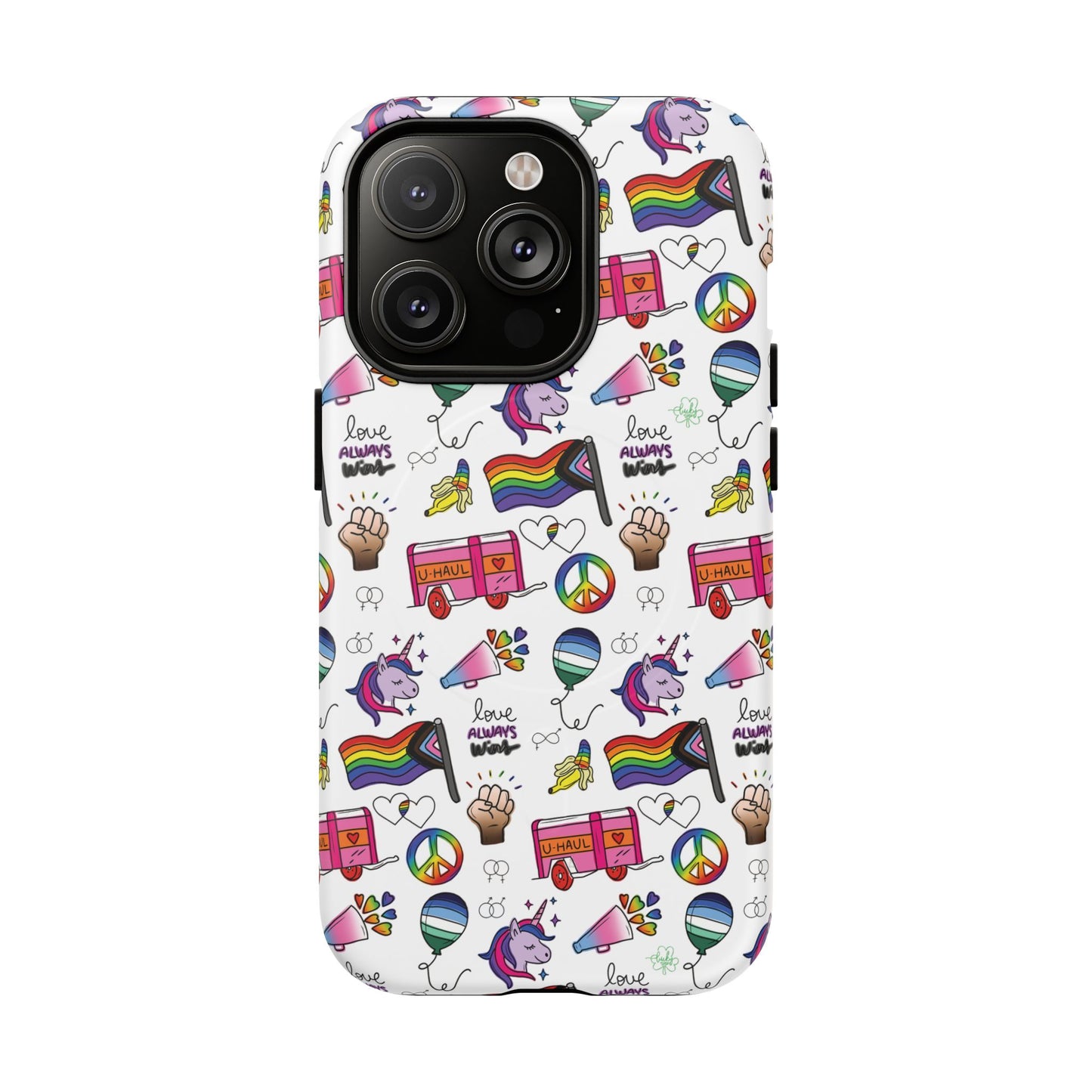 “identity mix” lgbtqia+ collage magsafe® tough iphone case