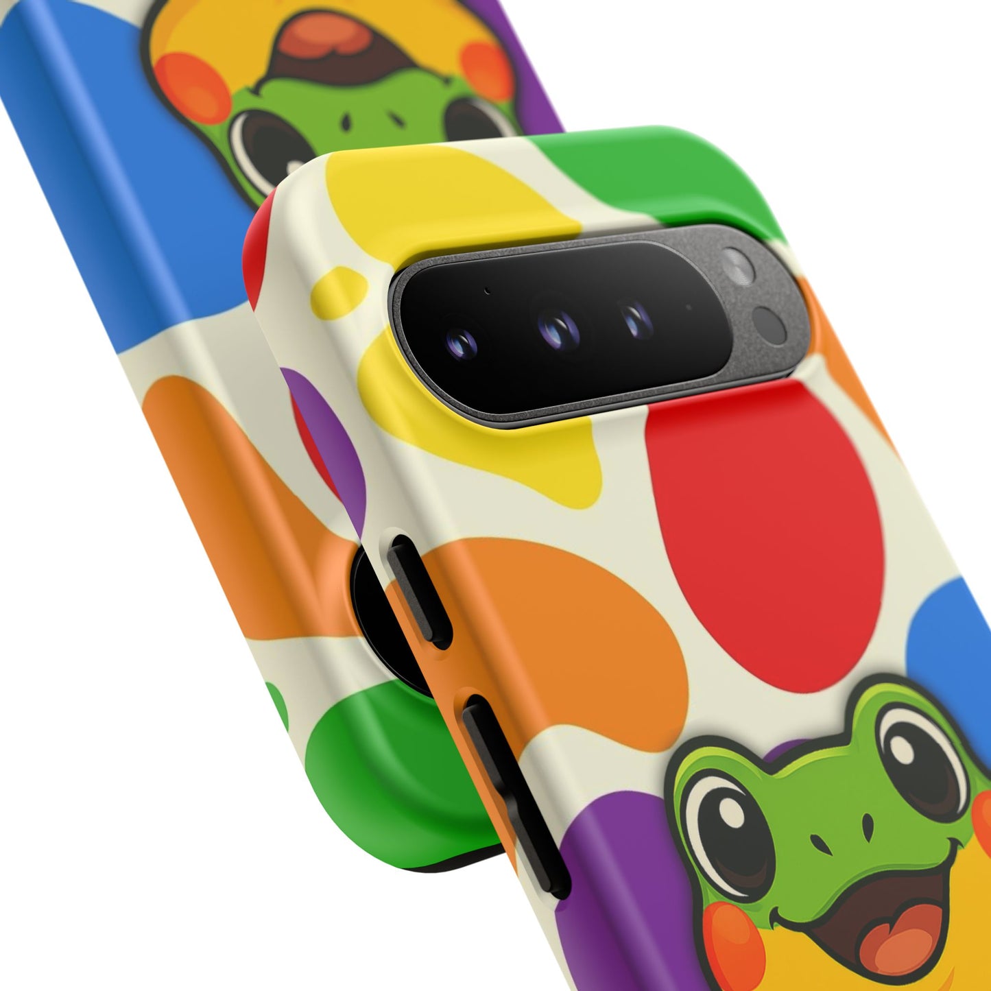 "rainbow ribbit" - lgbtqia+ pride frog android tough phone case