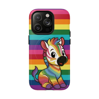 "Zee the O.G." – Original Rainbow Pride Zebra MagSafe® iPhone Tough Case