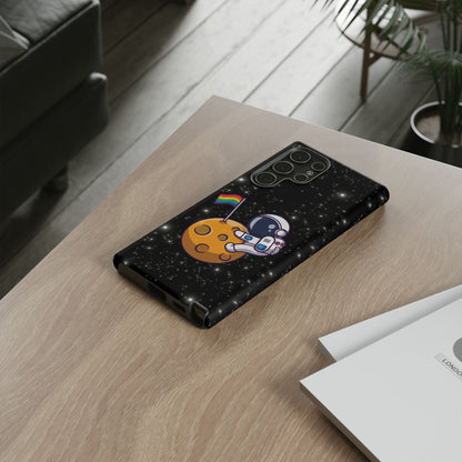 "Cosmic Queer" LGBTQIA+ Android Astronaut Tough Phone Case