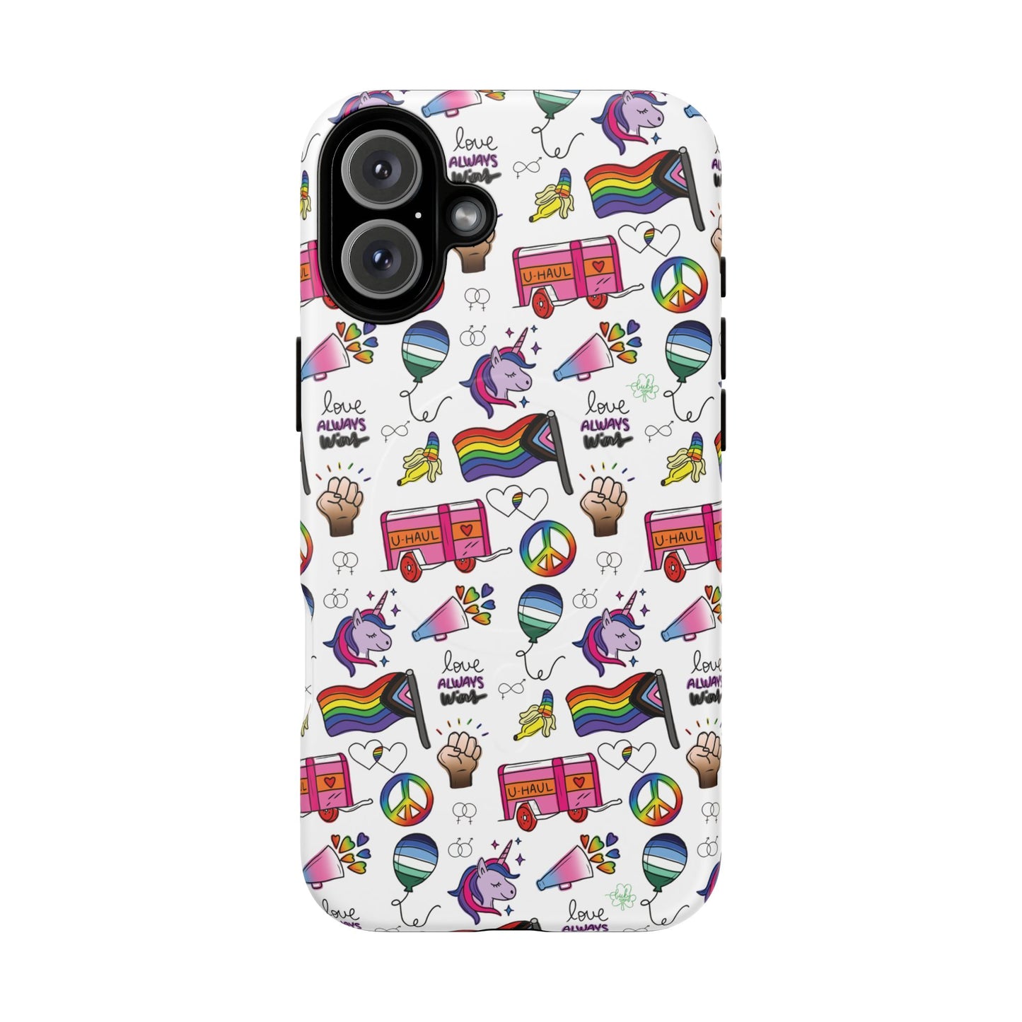 “identity mix” lgbtqia+ collage magsafe® tough iphone case