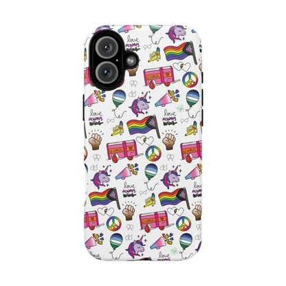 “Identity Mix” LGBTQIA+ Collage MagSafe® Tough iPhone Case