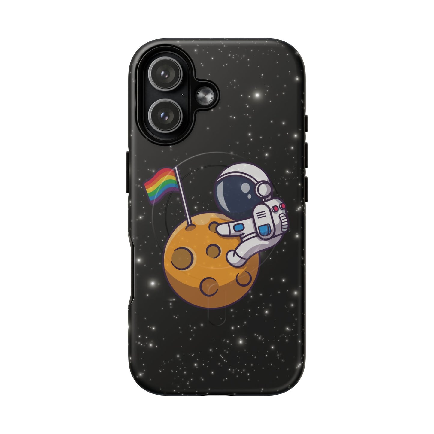 "cosmic queer" lgbtqia+ astronaut magsafe® iphone tough case