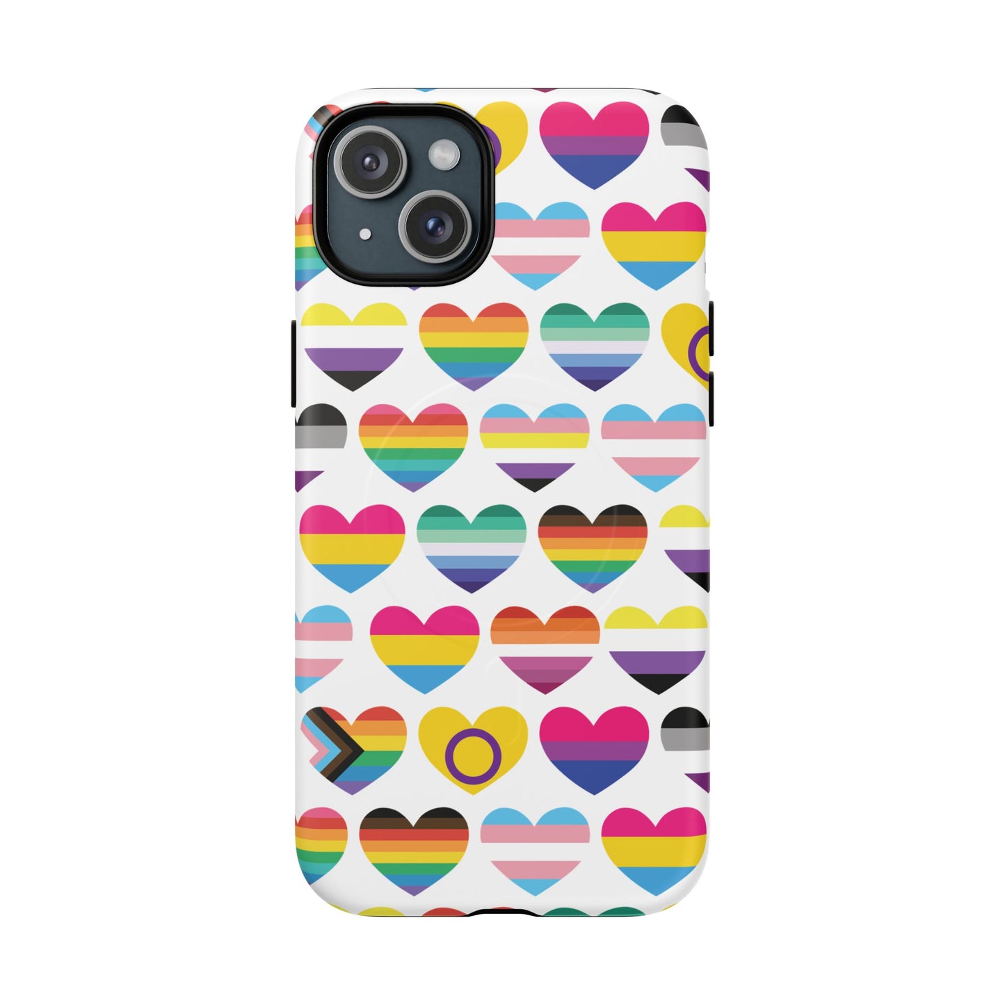 "proud hearts" lgbtqia+ love magsafe® iphone case