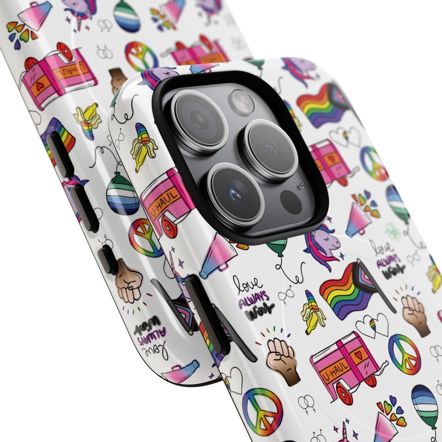 “identity mix” lgbtqia+ collage magsafe® tough iphone case