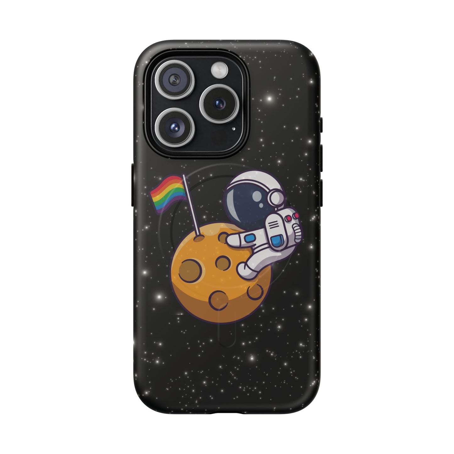 "cosmic queer" lgbtqia+ astronaut magsafe® iphone tough case