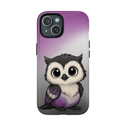 "Ace-Wise" – Asexual Pride Owl MagSafe® iPhone Tough Case