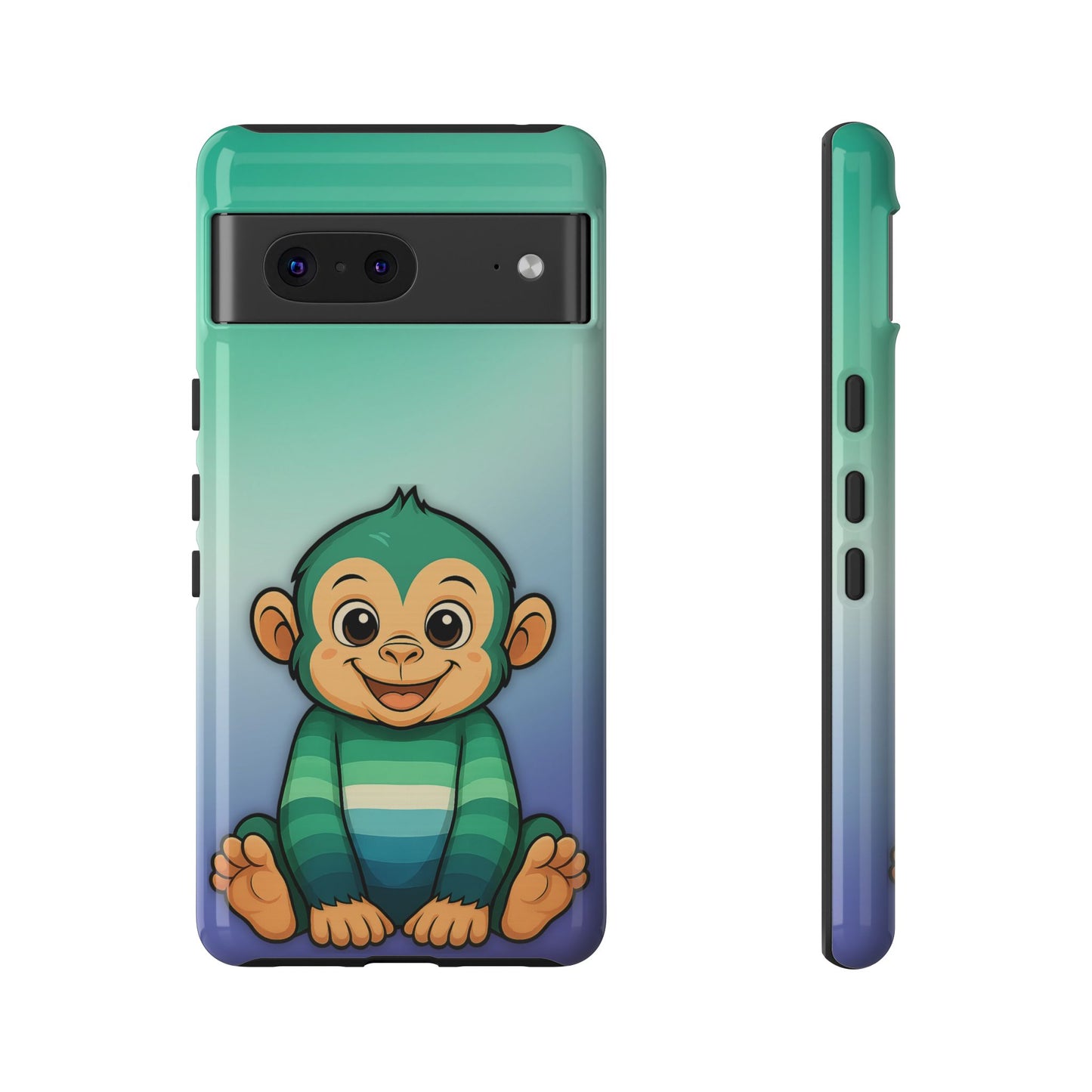 "monkey love" – gay [mlm] pride android tough phone case