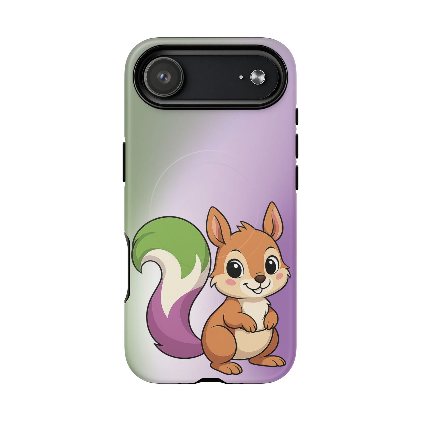 "queeriosity"– genderqueer pride squirrel magsafe® iphone case