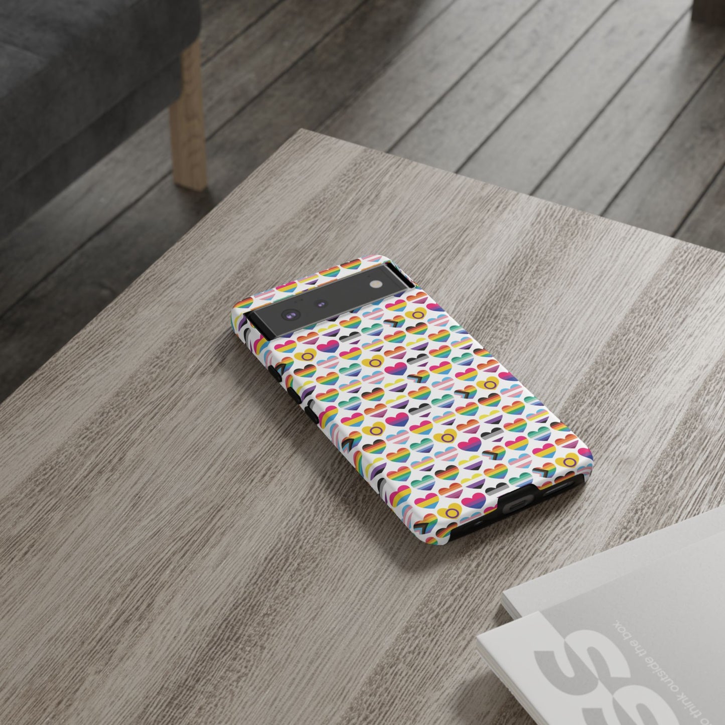 “heart of diversity" – bright edition – android tough phone case