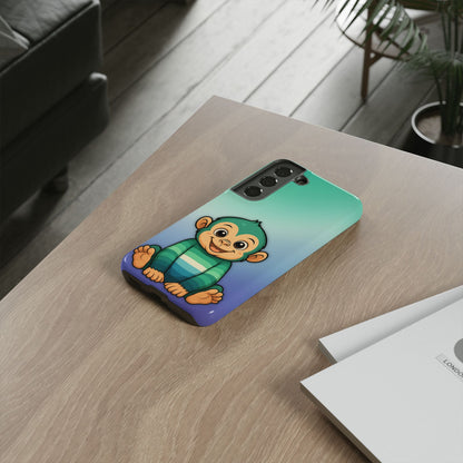 "Monkey Love" – Gay [MLM] Pride Android Tough Phone Case