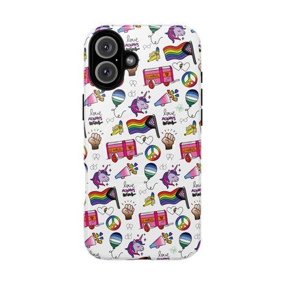 “Identity Mix” LGBTQIA+ Collage MagSafe® Tough iPhone Case