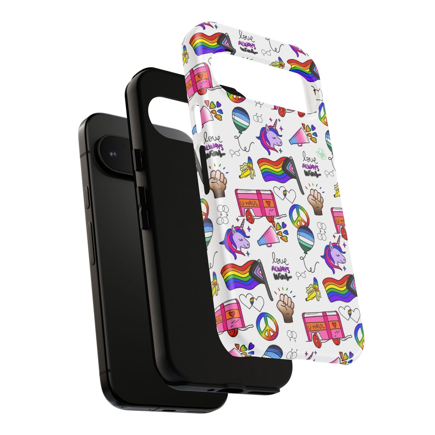 "identity mix" lgbtqia+ collage android tough phone case