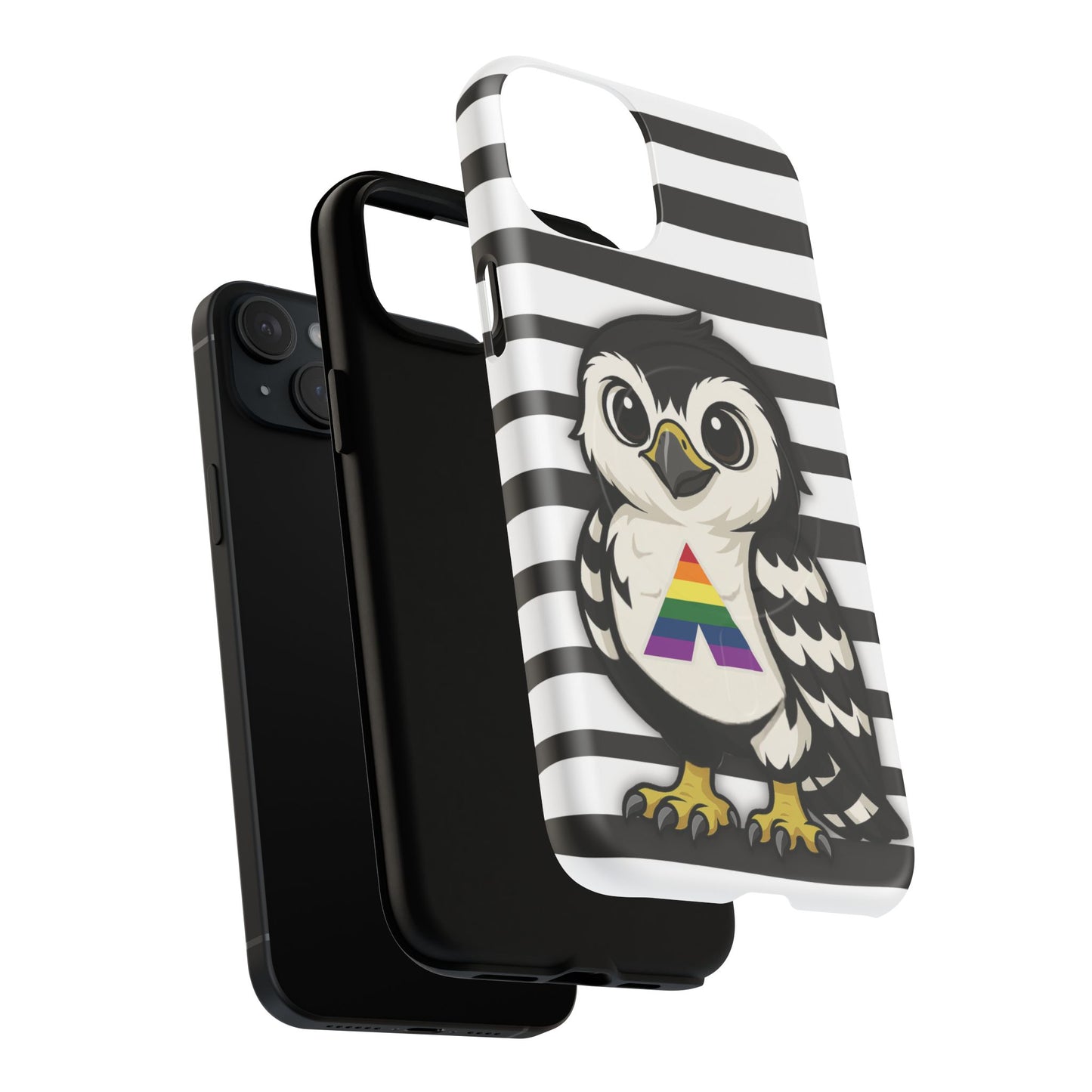 "fly with pride" – lgbtqia+ ally pride hawk magsafe® iphone tough case