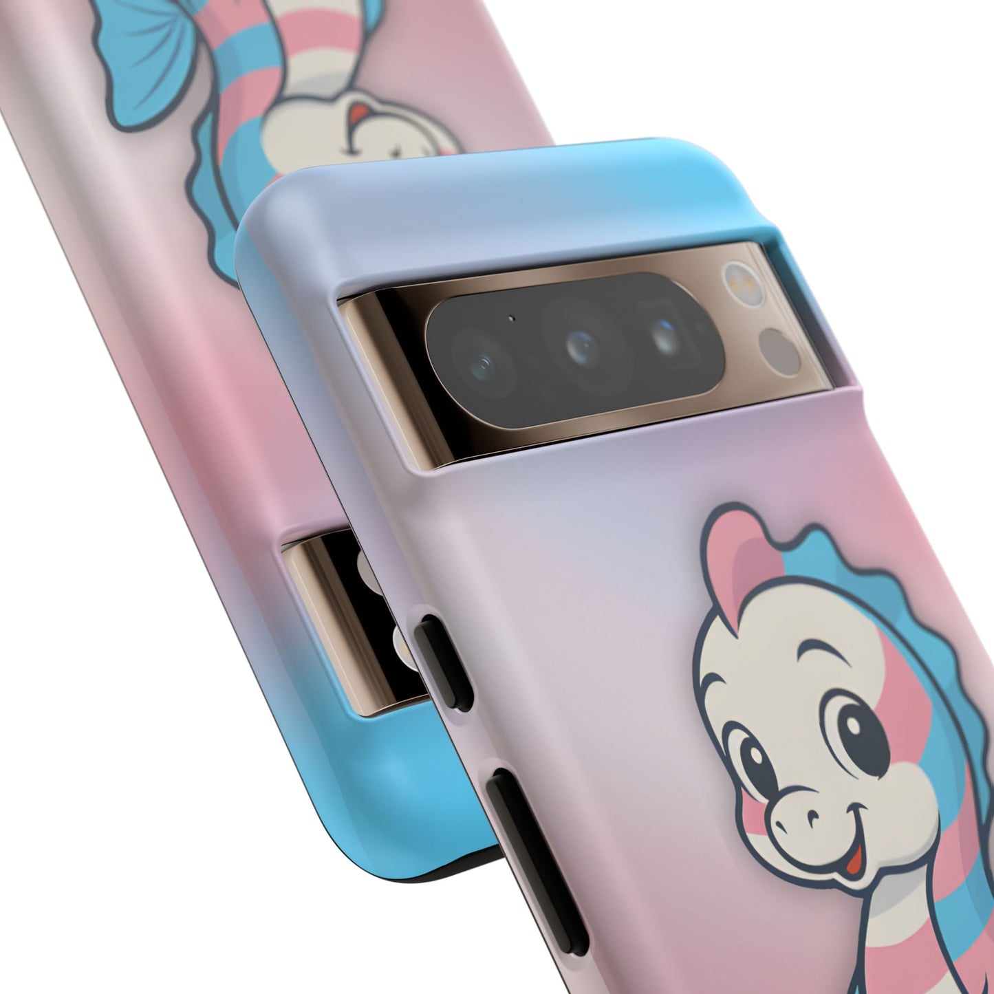 “sea me” – trans pride seahorse android tough phone case