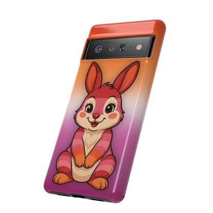 "Hare to Slay" – Lesbian [Femme] Bunny Android Tough Phone Case
