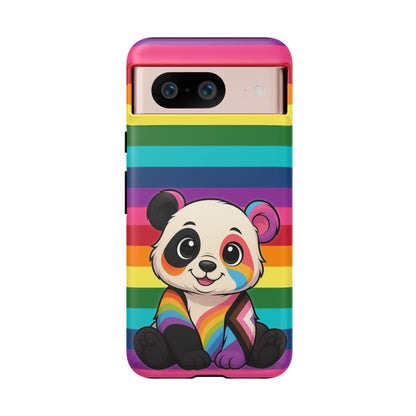 "PrideCub" – Progress + Rainbow Pride Panda Android Tough Phone Case