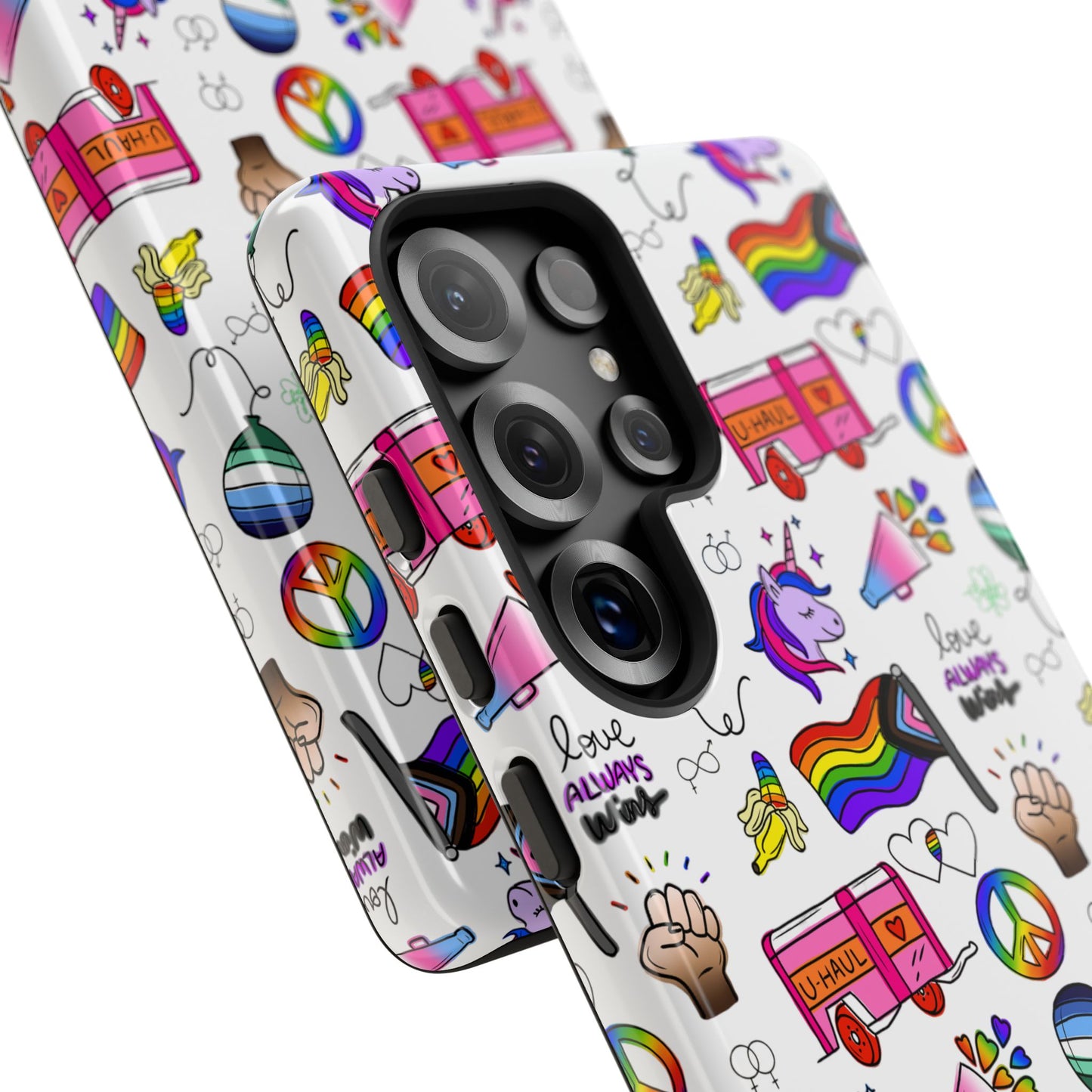 "identity mix" lgbtqia+ collage android tough phone case