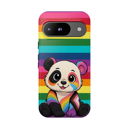 "PrideCub" – Progress + Rainbow Pride Panda Android Tough Phone Case