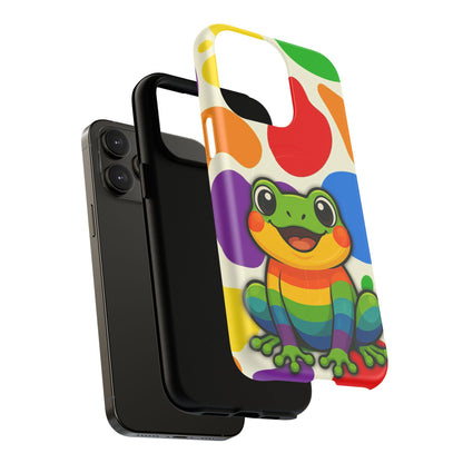 "Rainbow Ribbit" - LGBTQIA+ Pride Frog MagSafe® iPhone Tough Case
