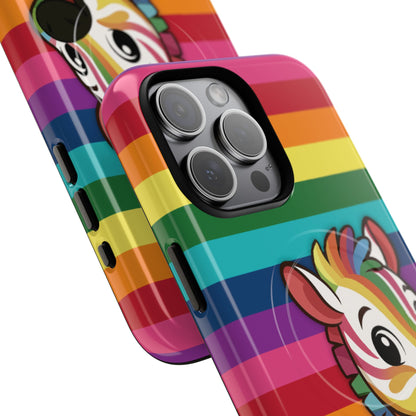 "Zee the O.G." – Original Rainbow Pride Zebra MagSafe® iPhone Tough Case