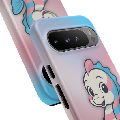 “Sea Me” – Trans Pride Seahorse Android Tough Phone Case