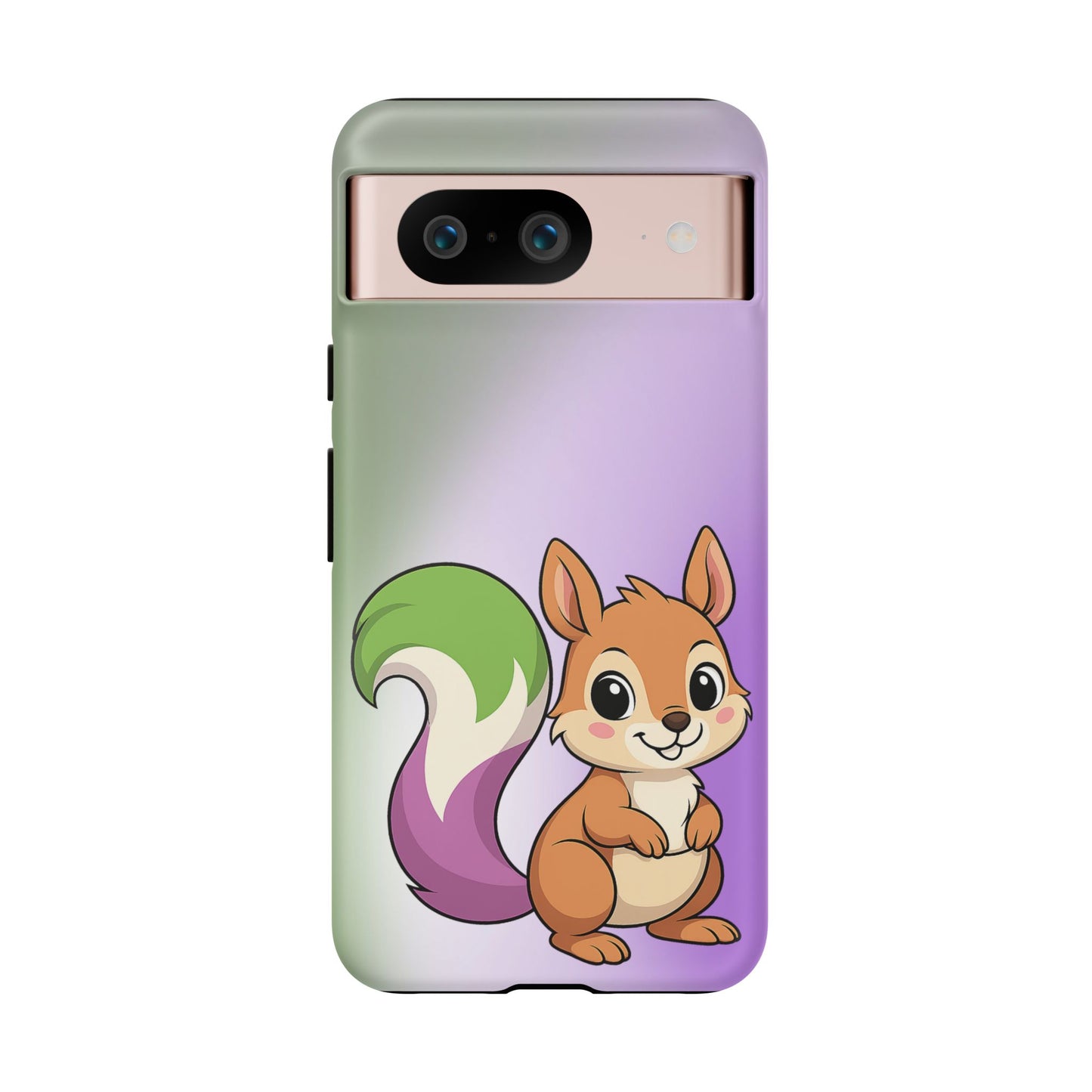"queeriosity"– genderqueer squirrel pride android tough phone case