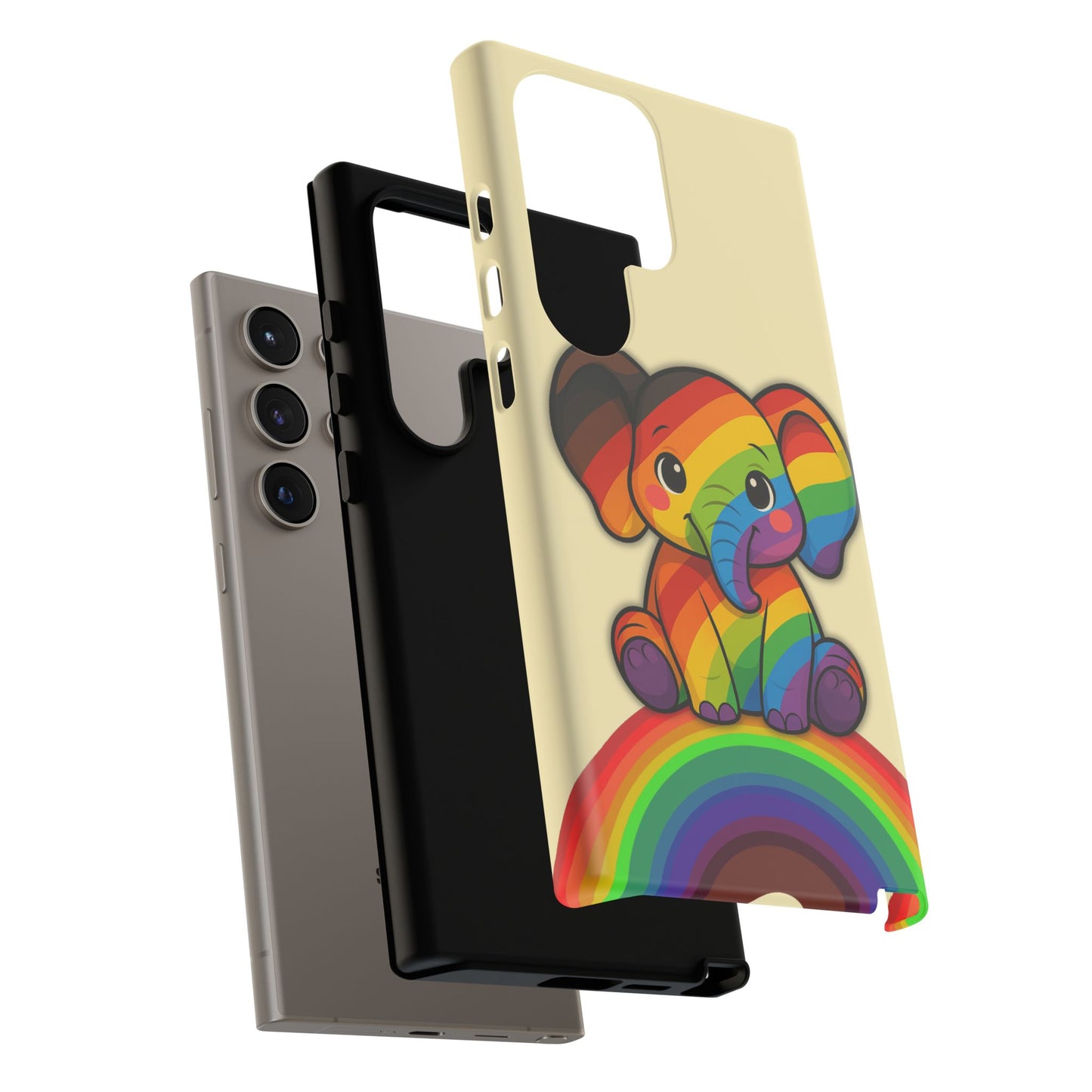 "jumbo joy" – philadelphia pride elephant android tough phone case