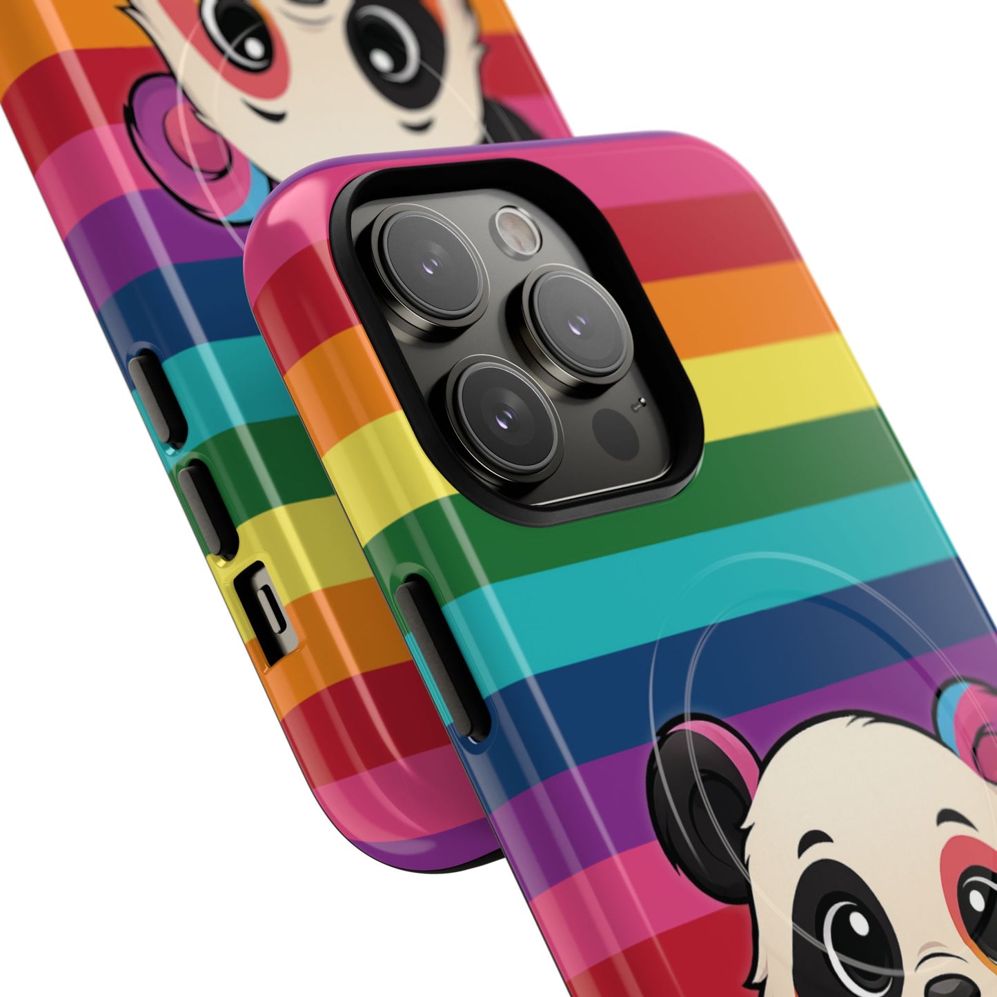 "pridecub" – progress + rainbow pride panda magsafe® iphone tough case