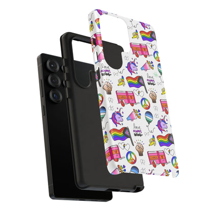 "Identity Mix" LGBTQIA+ Collage Android Tough Phone Case