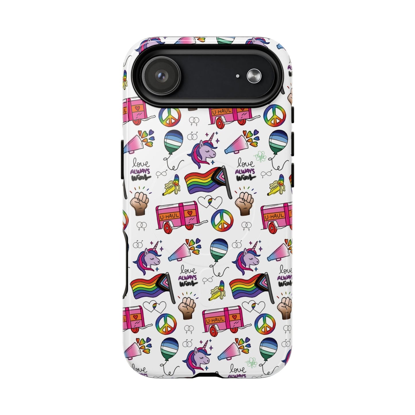 “identity mix” lgbtqia+ collage magsafe® tough iphone case