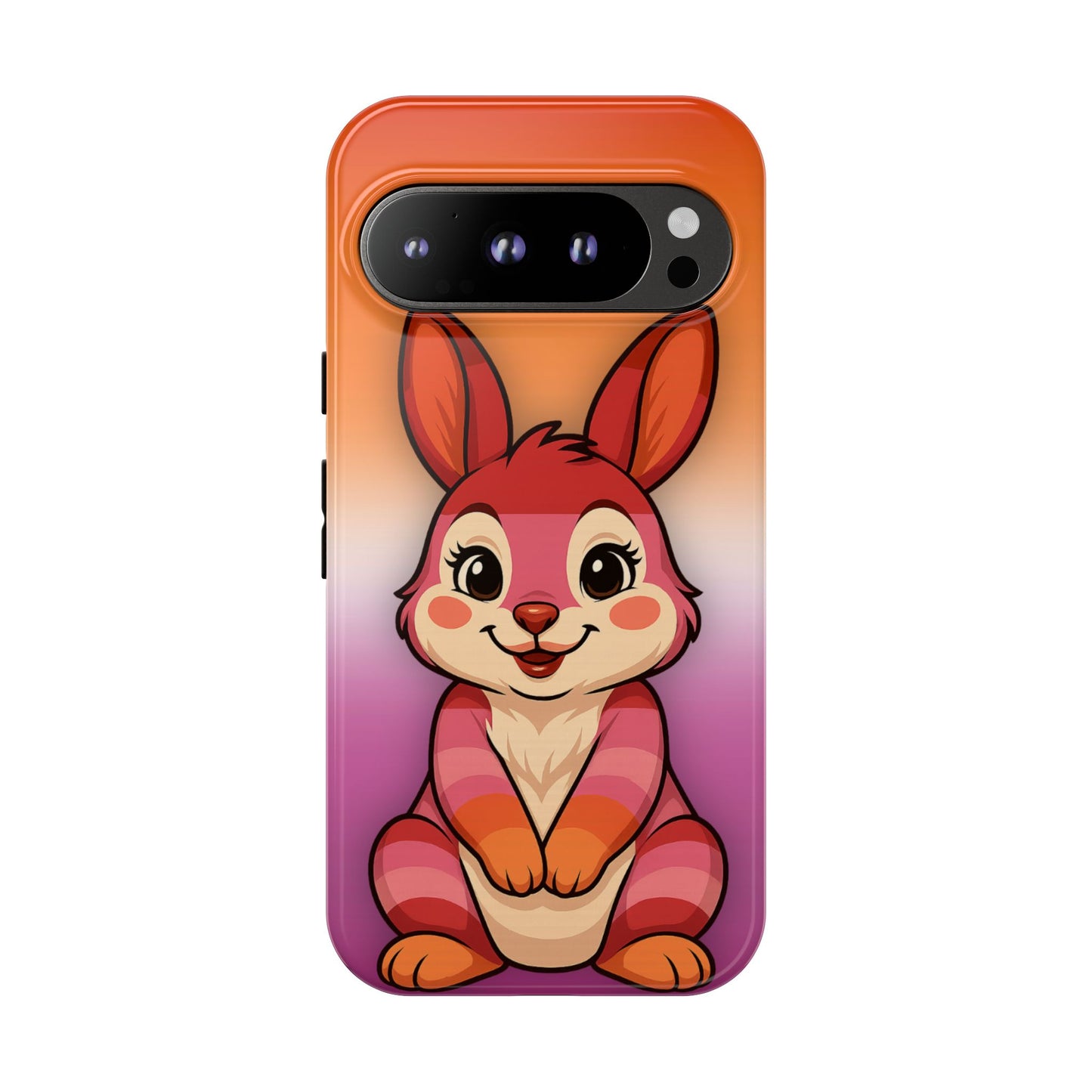 "hare to slay" – lesbian [femme] bunny android tough phone case