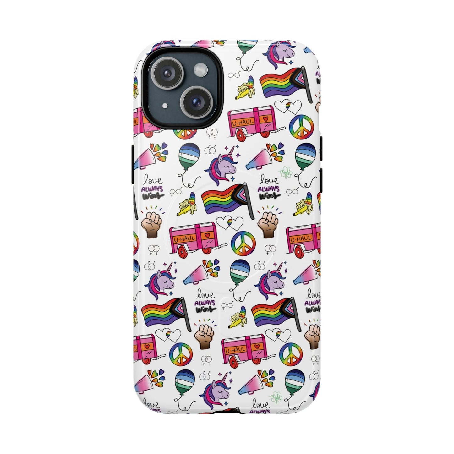 “identity mix” lgbtqia+ collage magsafe® tough iphone case