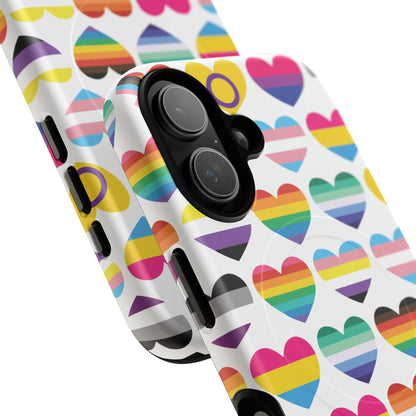 "Proud Hearts" LGBTQIA+ Love MagSafe® iPhone Case