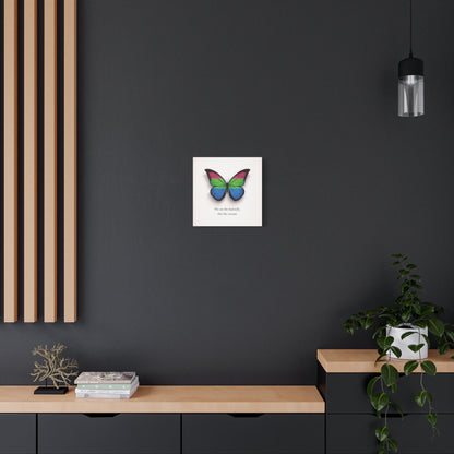 Poly Pride Butterfly | Metamorphosis Series Canvas Wall Art