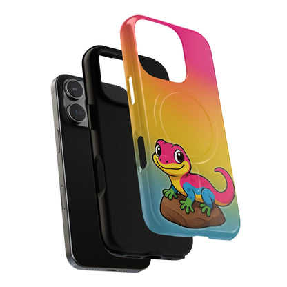 "Pan-tastic Voyage" – Pansexual Pride Gecko MagSafe® iPhone Tough Case
