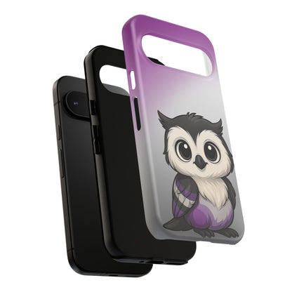 "Ace-Wise" – Asexual Pride Owl Android Tough Phone Case