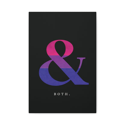 Both. | Bisexual Pride Identity Canvas Wall Art