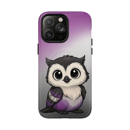 "Ace-Wise" – Asexual Pride Owl MagSafe® iPhone Tough Case