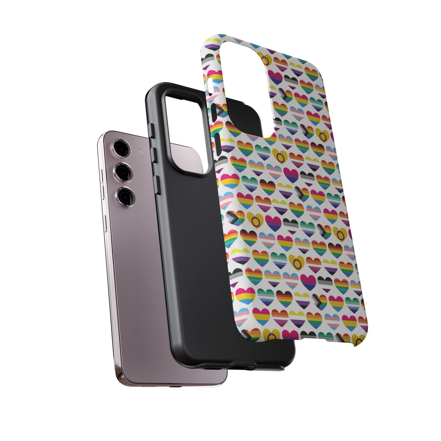 “heart of diversity" – bright edition – android tough phone case