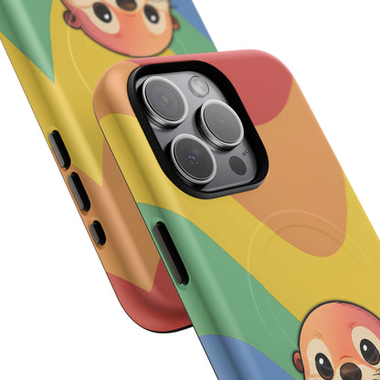 “Otterly Queer” – Retro Rainbow Pride Otter MagSafe® iPhone Tough Case