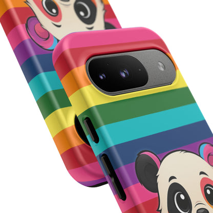"PrideCub" – Progress + Rainbow Pride Panda Android Tough Phone Case