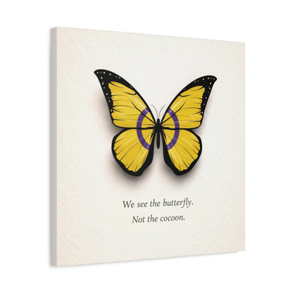 Intersex Pride Butterfly | Metamorphosis Series Canvas Wall Art