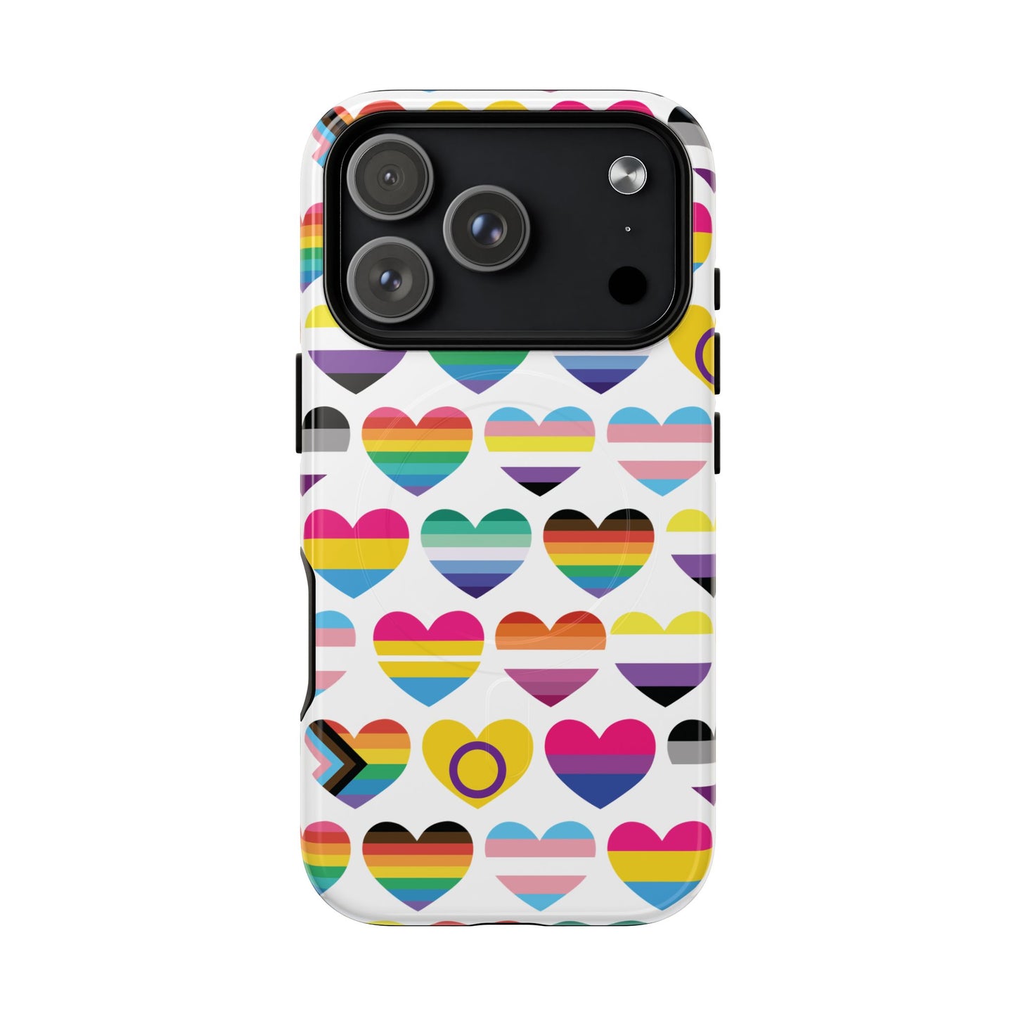 "proud hearts" lgbtqia+ love magsafe® iphone case