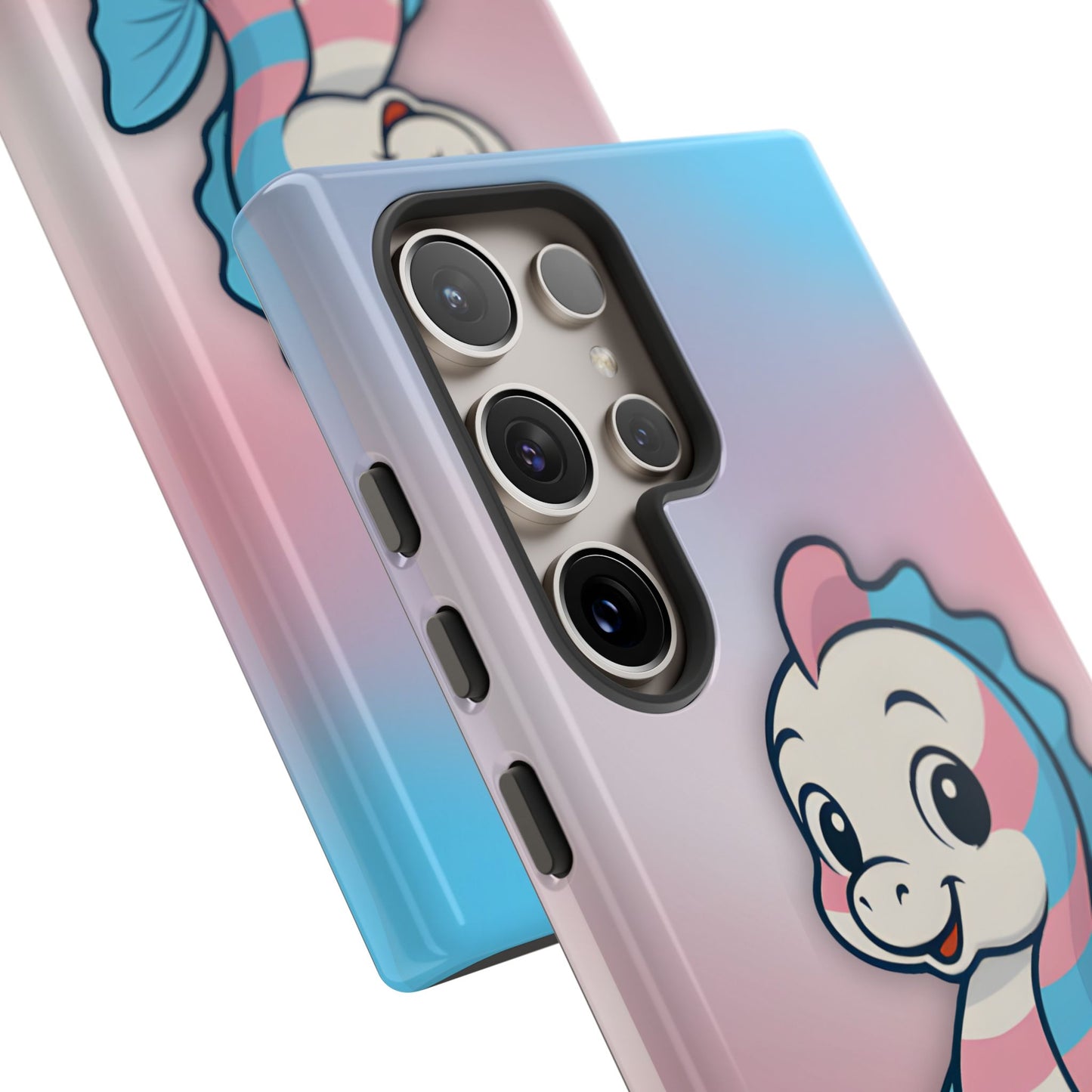 “sea me” – trans pride seahorse android tough phone case