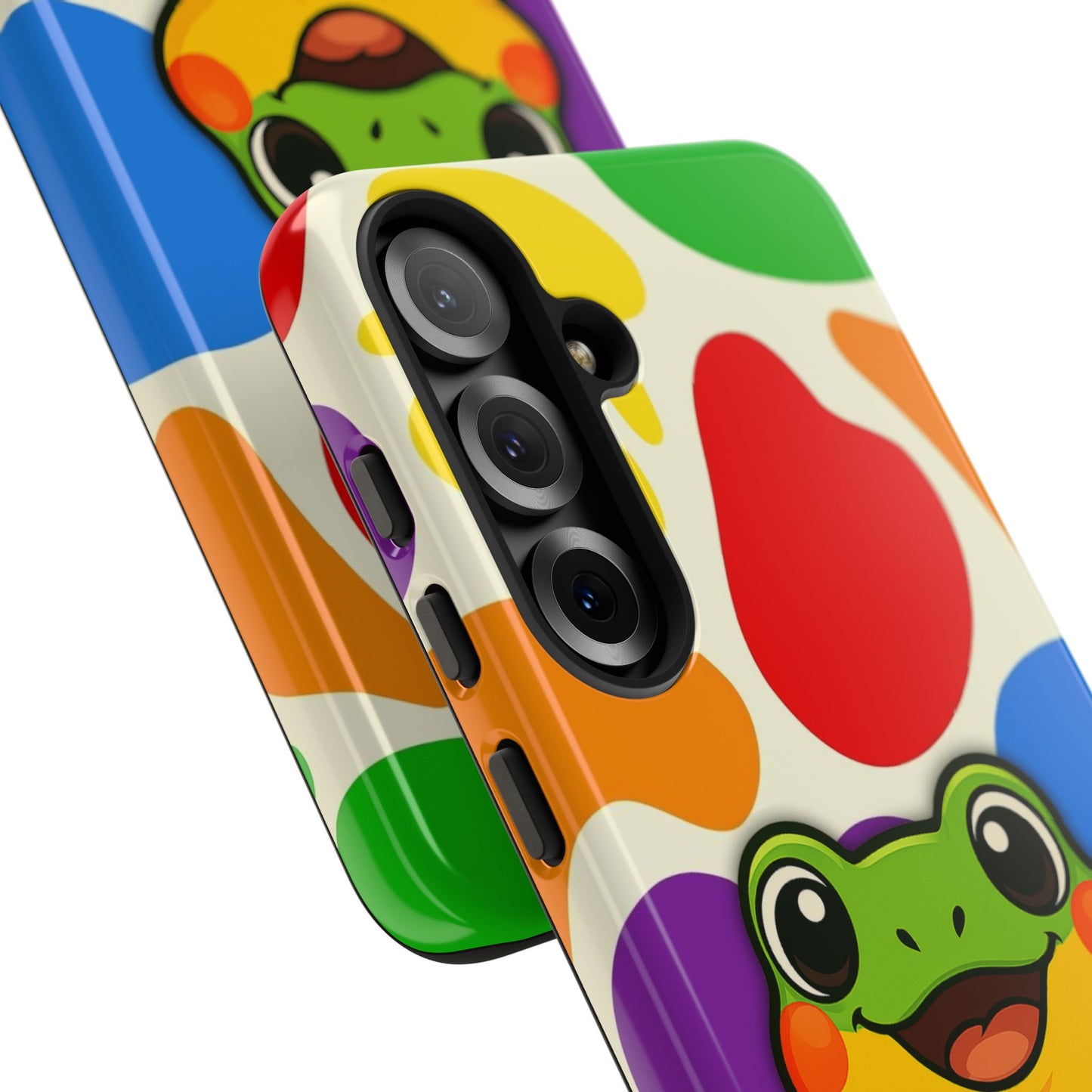 "rainbow ribbit" - lgbtqia+ pride frog android tough phone case