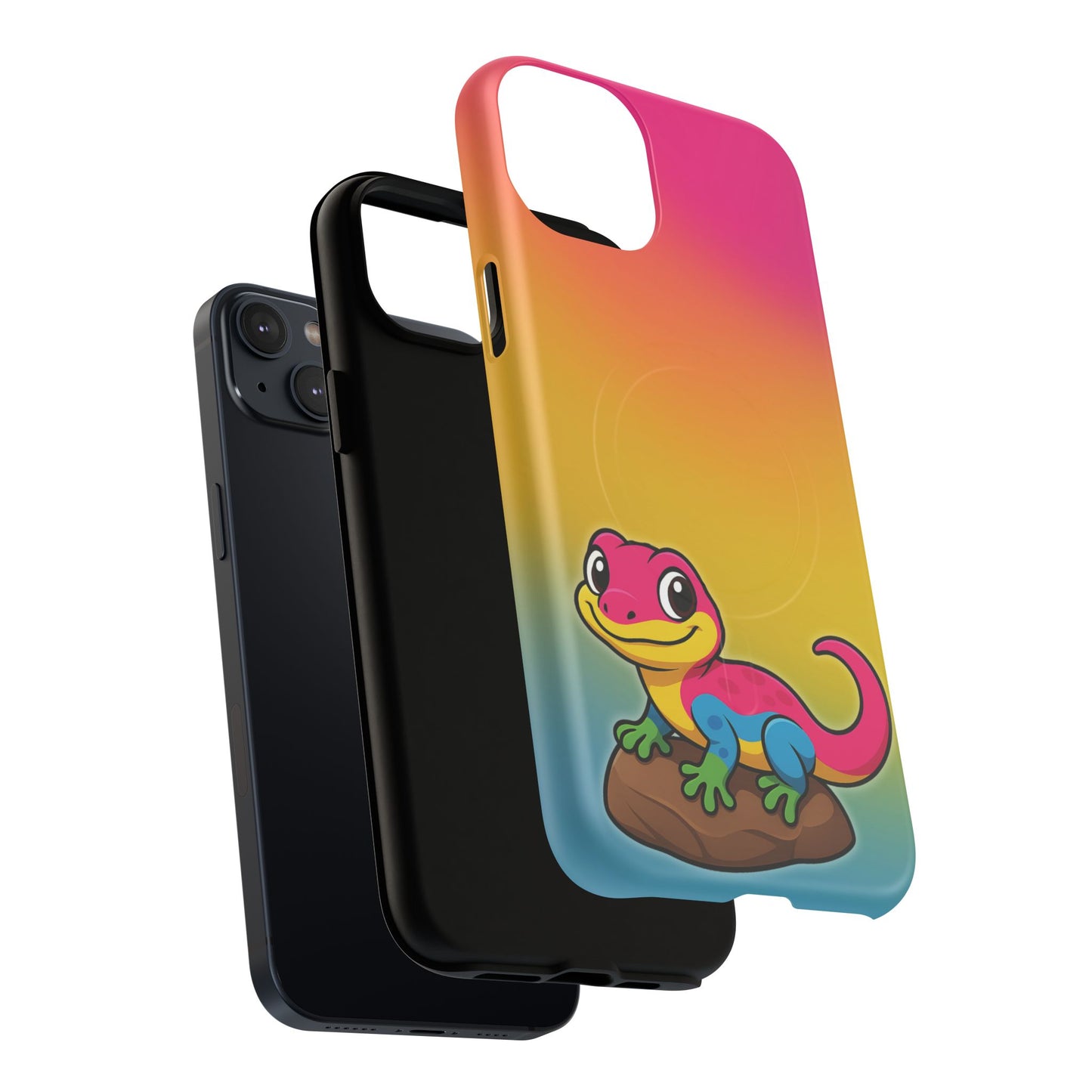"pan-tastic voyage" – pansexual pride gecko magsafe® iphone tough case
