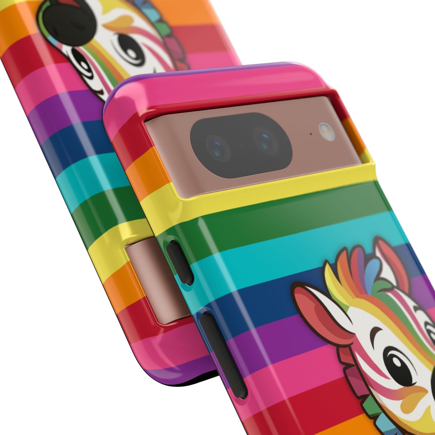 "zee the o.g." – original rainbow pride zebra android tough phone case